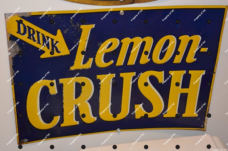 Drink Lemon-Crush metal sign