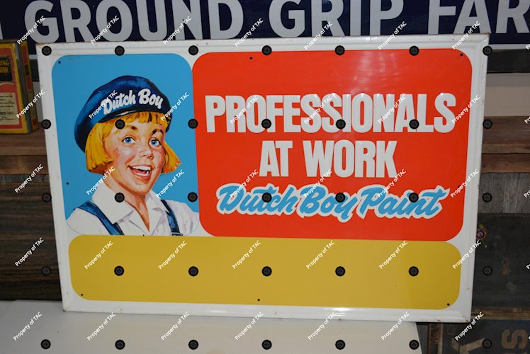 Professionals at Work Dutch Boy Paints w/logo Metal Sign
