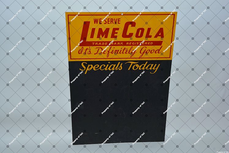 We Serve Lime Cola Chalk Board painted sign