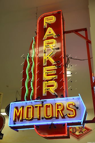 Parker Motors Neon Sign