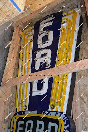 Vertical Ford Jubilee Neon Sign (small)