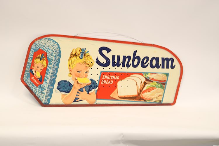 Sunbeam Enriched Bread w/girl logo sign