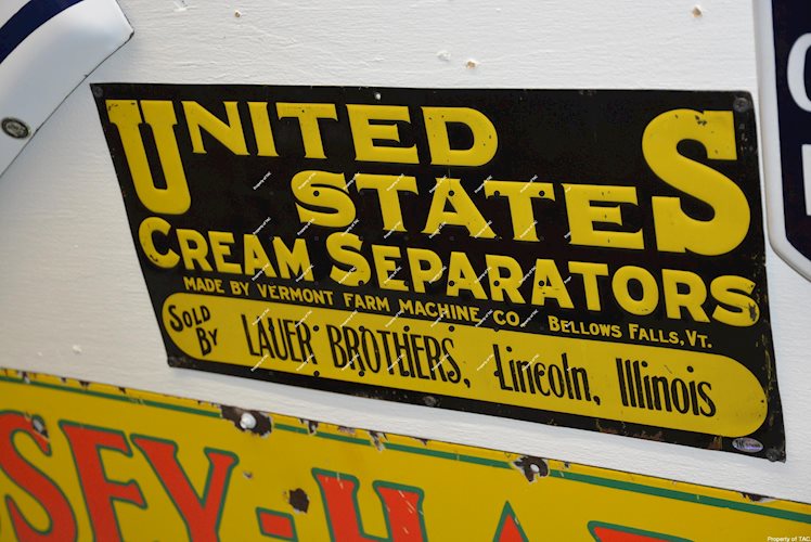 United States Cream Separators sign