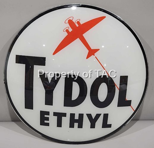 Tydol Ethyl w/Airplane Image 13.25" Single Globe Lens