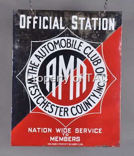AMA West Chester County Official Station Porcelain Sign