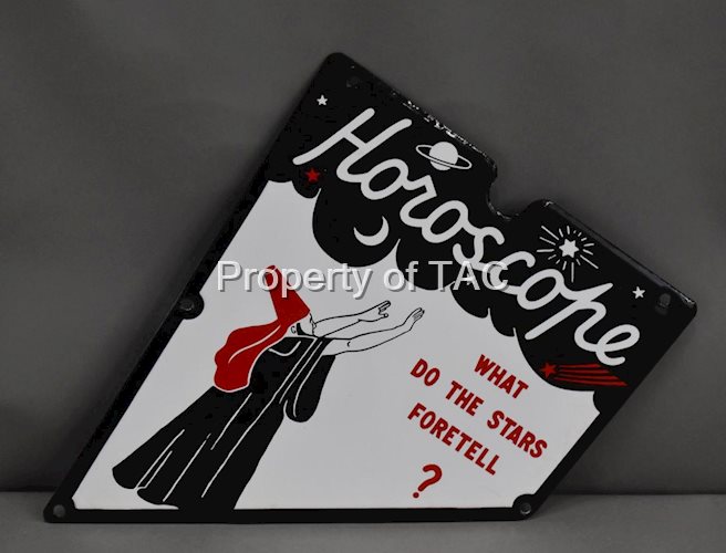 Horoscope "What Do The Stars Foretell?" Porcelain Sign