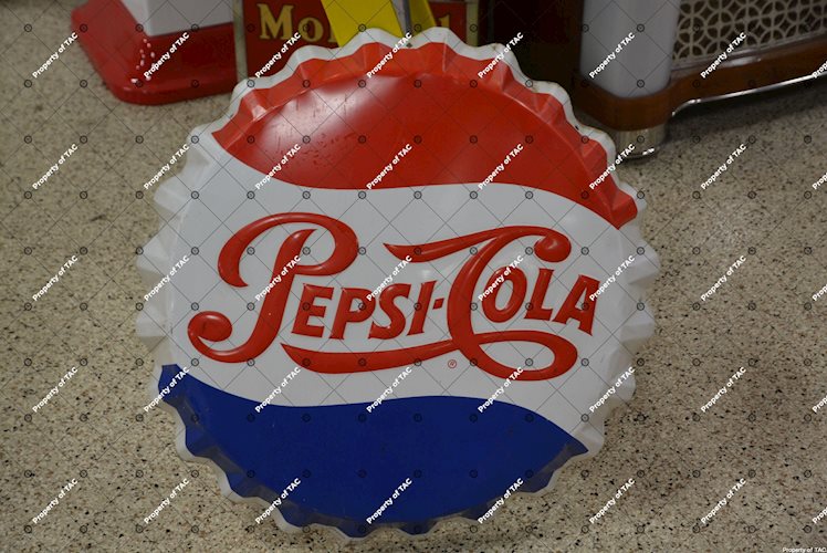Pepsi-Cola Bottle Cap Sign