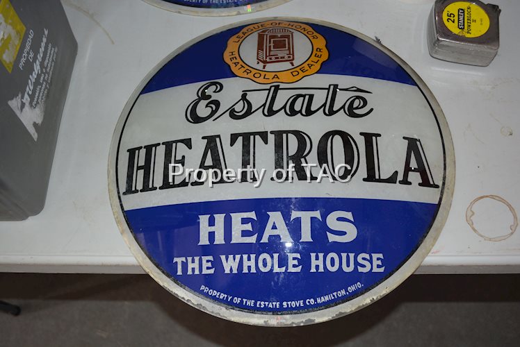 Estate Heatrola "Heats the Whole House" 16.5"D. Single Globe Lens