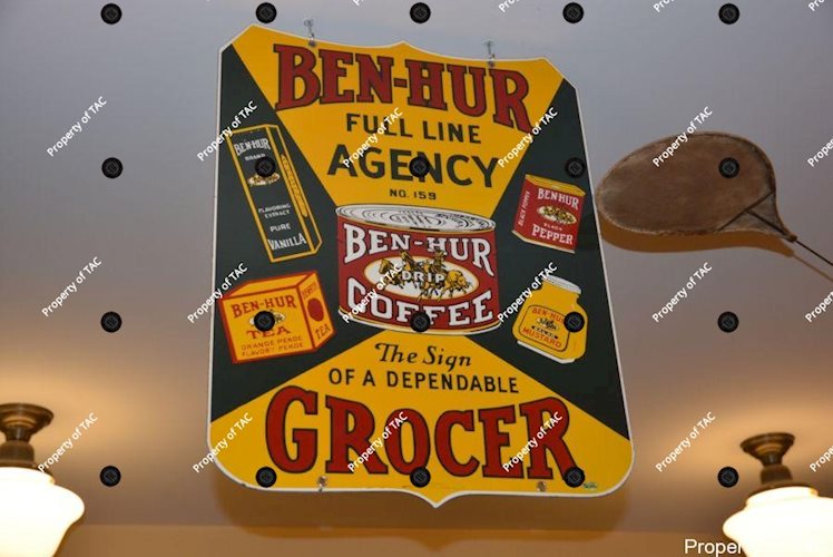 Ben-Hur Full Line Agency Grocer sign