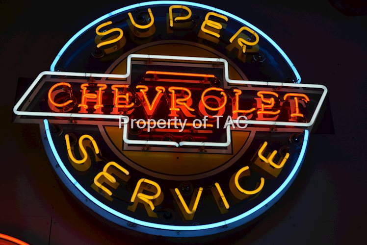 Super Chevrolet Service Neon Sign