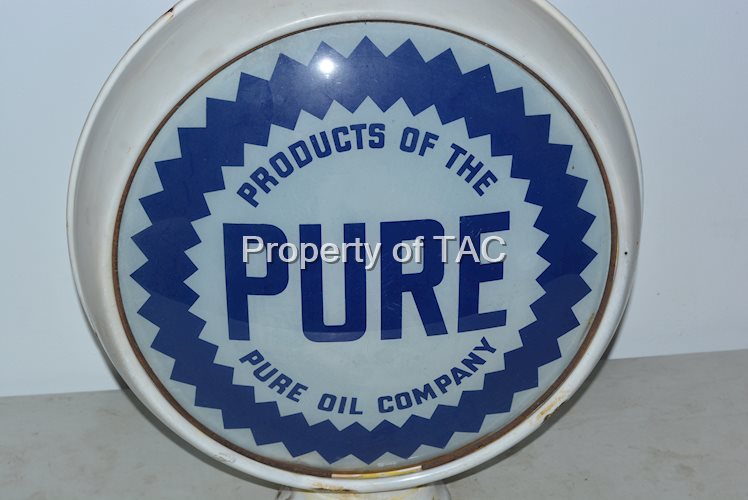 Pure w/Sawtooth Border 16"D. Single Globe Lens