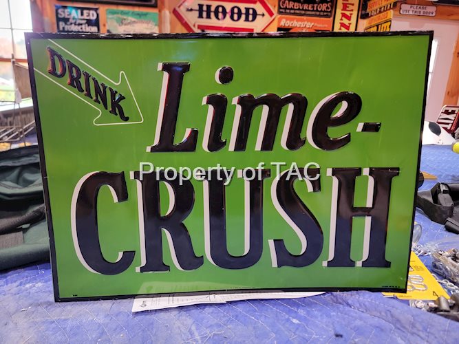 Drink Lime-Crush Metal Sign