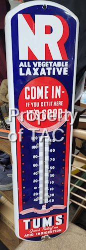 Tums Quick Relief For Acid Indigestion Porcelain Thermometer