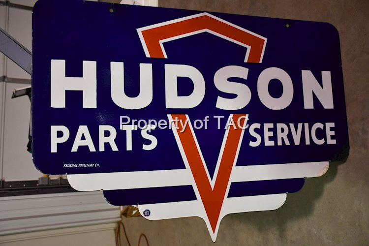 Hudson Part Service w/Logo Porcelain Sign