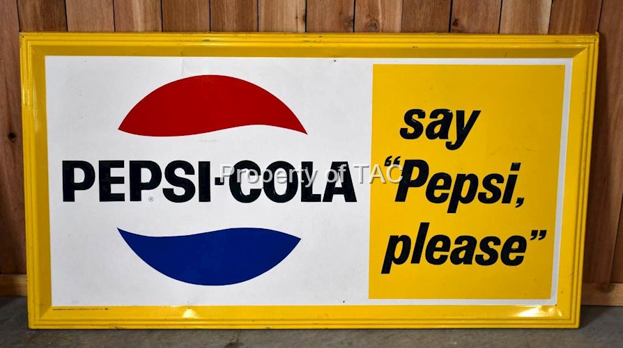 Pepsi-Cola "say pepsi please" Metal Sign