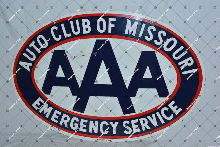 AAA Auto Club or Missouri Emergency Service Sign