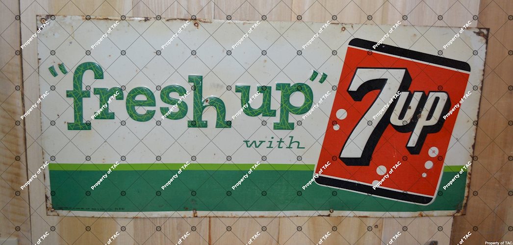 fresh up" with 7up sign"
