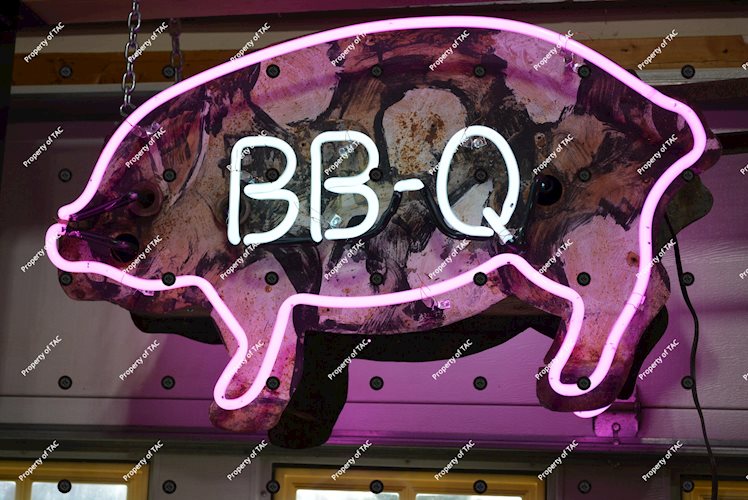 BB-Q Pig Neon Metal Sign