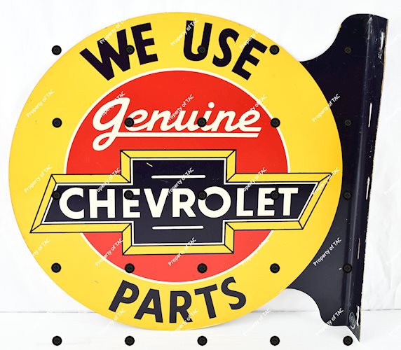 We Use Genuine Chevrolet Parts Metal Sign