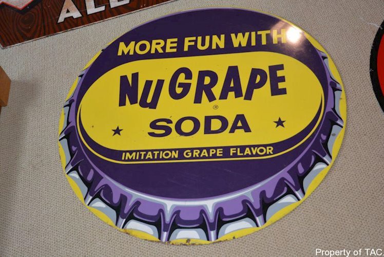 NuGrape Soda More Fun With" sign"