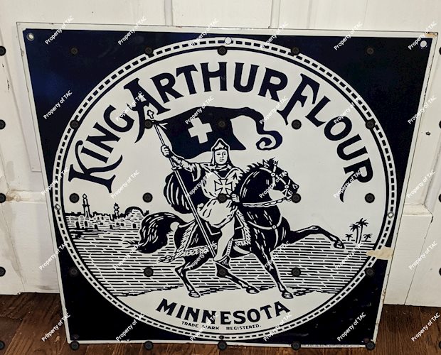 King Arthur Flour Minneosat SSP Single Sided Porcelain Sign