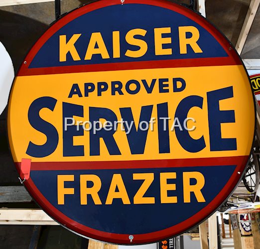 Kaiser Frazer Approved Service Porcelain Id Sign