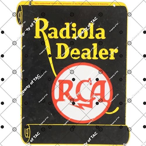 Radiola Dealer RCA sign