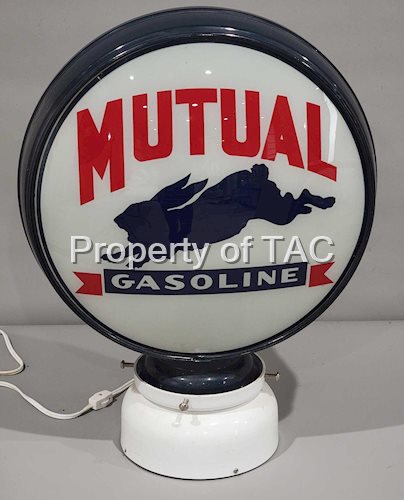 Mutual Gasoline w/Rabbit Logo 15" Globe Lens