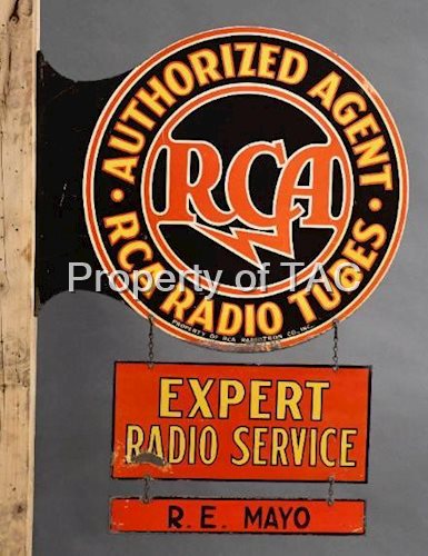 RCA Authorized Agent Metal Flange Sign w/Trailers