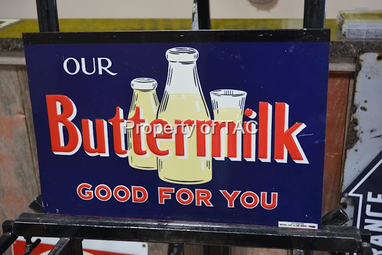 Our Buttermilk Good For You Metal Sign
