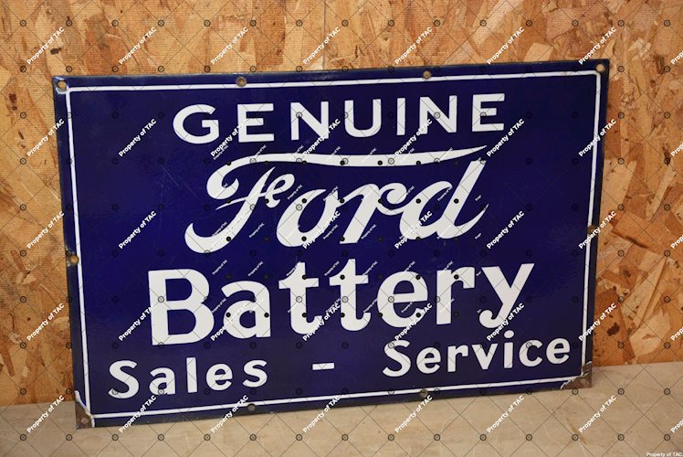 Genuine Ford Battery Sales Service Sign