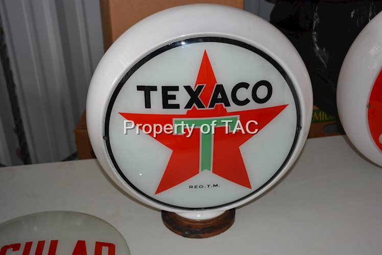 Texaco (white-T) Star Logo 13.5" Single Globe Lens