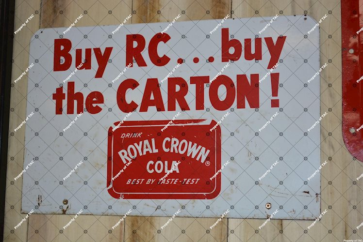 Buy RC buy the Carton w/logo sign"