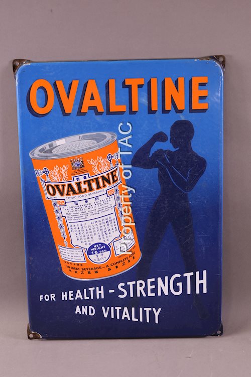 Ovaltine Tonic Beverage Porcelain Sign