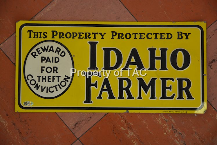 Idaho Farmer " This Property Protected by"