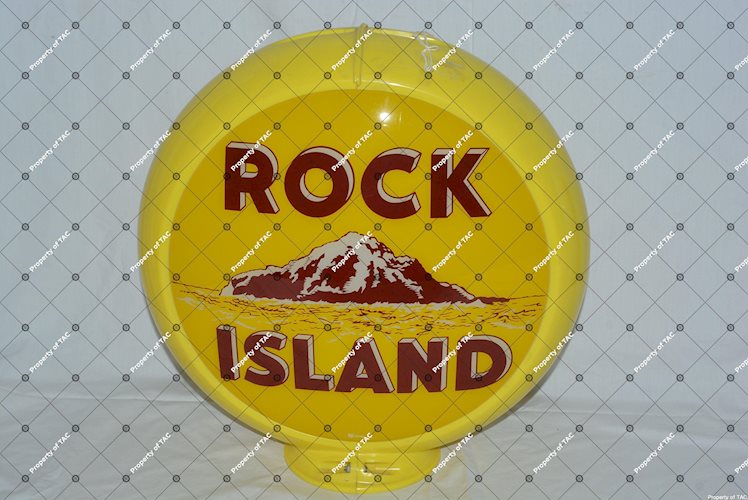 Rock Island w/logo 13.5 Single Globe Lens"