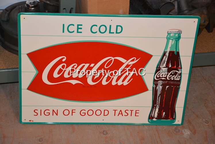 Coca-Cola w/bottle & fishtail logo