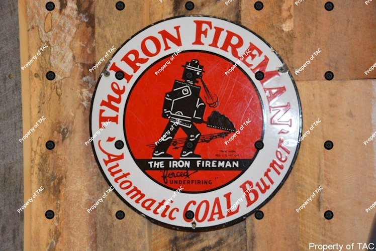 The Iron Fireman" sign"