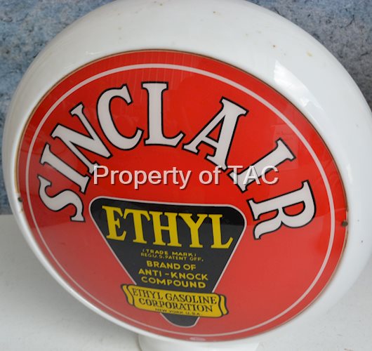 Sinclair w/Ethyl Logo 13.5" Single Globe Lens
