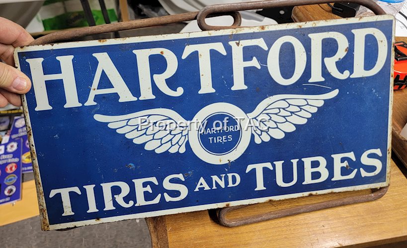 Hartford Tires & Tubes w/Logo Metal Tire Stand