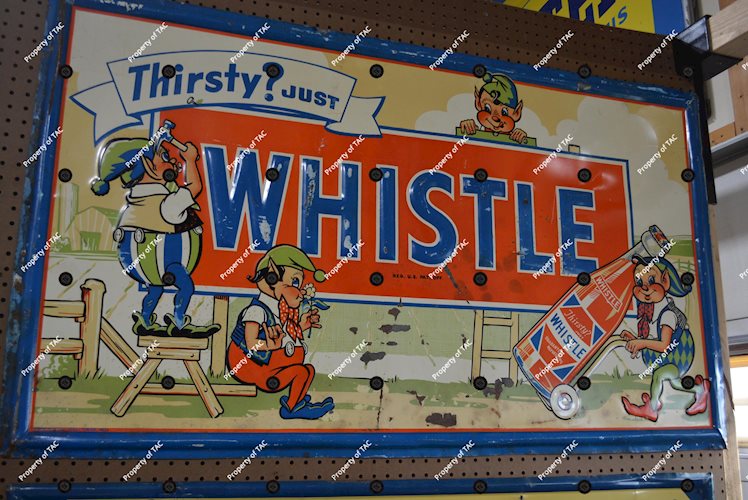 Thirsty? Whistle w/4-Elfs Metal Sign
