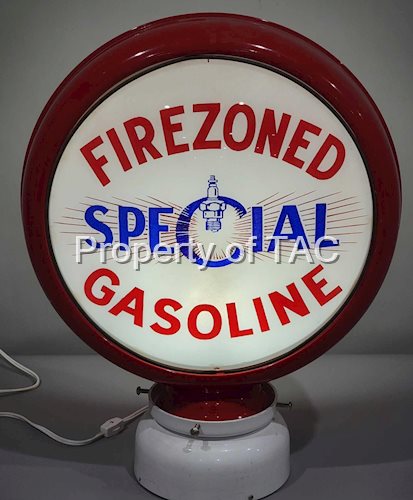 Firezoned Special Gasoline w/Spark Plug Logo 15" Single Globe Lens