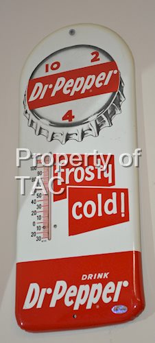 Dr. Pepper Frosty Cold 10-2-4 Metal Thermometer