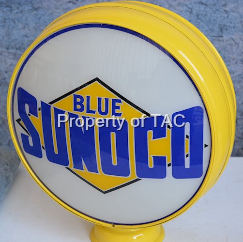 Blue Sunoco w/logo 15" Single Globe Lens