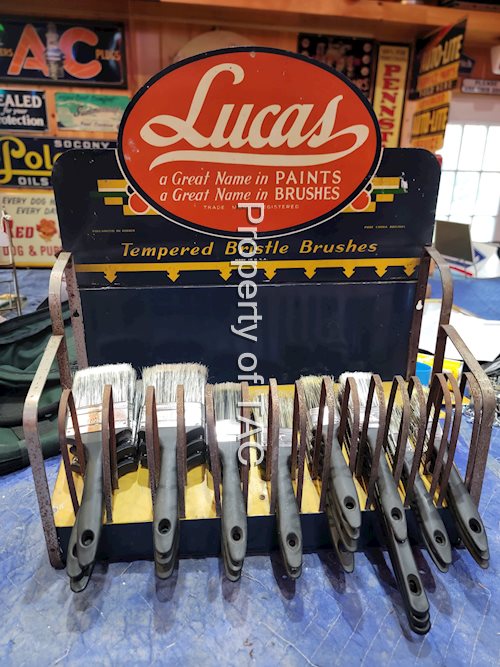 Lucas Paint Brushes Metal Counter-Top Display