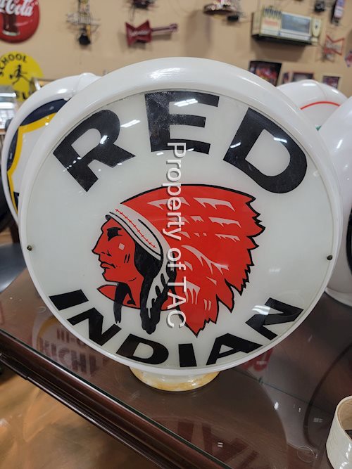 Red Indian w/Logo 13.5" Globe Lenses