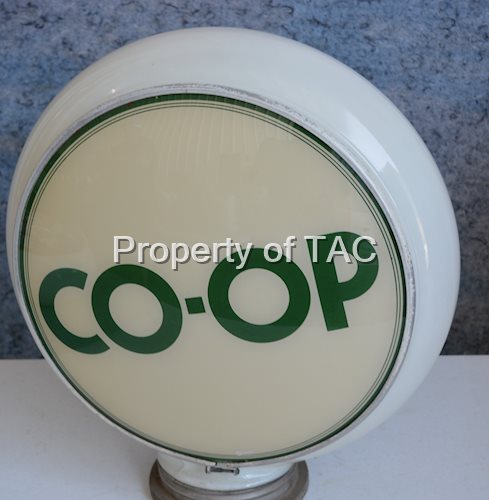 Co-op (cream & green) 13.25" Single Gill Globe Lens