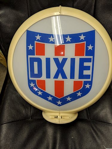 Dixie Gas Pump Globe Single Lens Tifton, GA