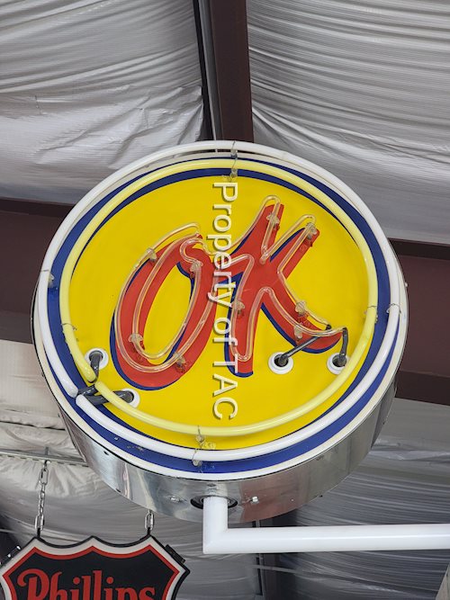 (Chevrolet) Ok Porcelain Sign