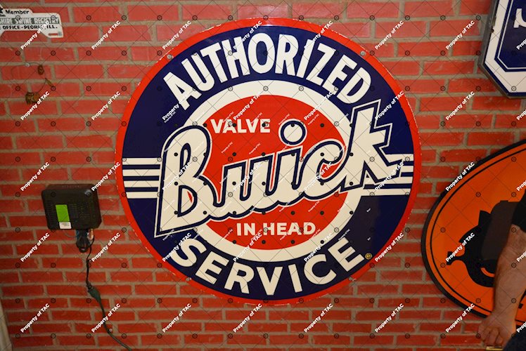 Buick Valve in Head Authorized Service Sign